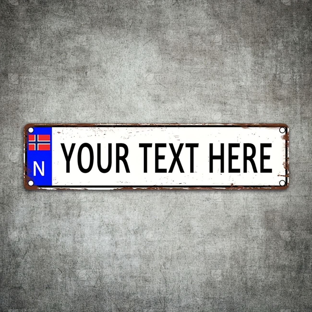 Targa in metallo vintage norve - Outdoor Furniture Metal recensione e prezzo