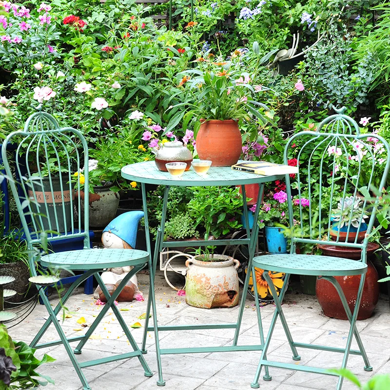 Sedie da giardino per cortile  - Outdoor Furniture Metal Chairs recensione e prezzo