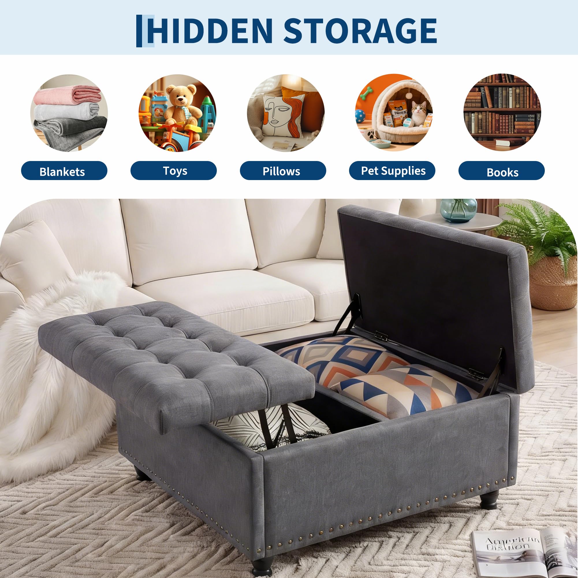 Pouf contenitore quadrato da 3 - Outdoor Furniture Wood recensione e prezzo